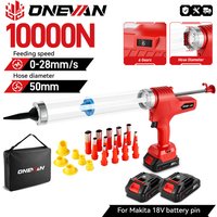 ONEVAN Akku-elektrische Klebepistole, Multifunktions-Glaskartuschenpistole, Klebstoff, Kleber, Dichtmittel, Elektrowerkzeug für Makita 18 V Akku-Stift