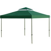 Gazebo Canopy Replacement 10x10ft Heavy Duty Waterproof Double Tier Outdoor Canopy Replacement Cover For Outdoor Patio Yard