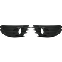1 Pair Front Bumper Fog Light Grille Black Fog Lamp Cover Trim Replacement for Citroen C4 2004‑2008 Car Accessories