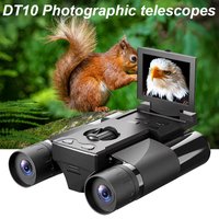 DT10 Camera and Video Binoculars Black HD Powerful, Suitable for Home Video Outdoor Camping Hunting Bird Watching