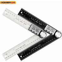 HOMEFISH 1 PC 2 in 1 Digital Angle Detector Scale Suitable for Woodworking Measurement Tools High Accuracy Mutifunction Tools