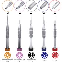 Mini tournevis de précision Phillips hexagone Torx avec trou ouverture magnétique réparation outils de retrait pour téléphone PC