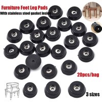 20pcs Rubber Table Chair Furniture Feet Leg Pads Tile Floor Protectors 18x15x5mm14*11*9mm11*9*6mm