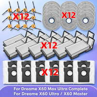 Fit For (Dreame X60 Max Ultra Complete / X60 Ultra / X60 Master) Vacuum Parts Brush HEPA Filter Mop Cloth Dust Bag Dust Box