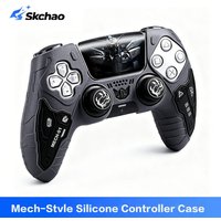 Matte Silicone Soft Protector Tactical Skin for Sony DualSense Edge Game Controller Case with Thumb Stick Grip Cap Cover for PS5