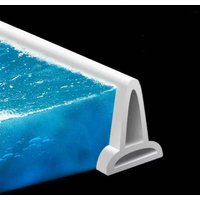 1pcs 1M Bathroom Shower Water Stopper Dam Barrier Seal Strip PVC Self-adhesive Practical Accessories