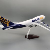 Aircraft Model Atlas Air 1:150 Scale 47cm B747 Home decor Plane Model Aircraft Model Plane Kits Build Collected Gift By Aviation