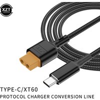Type-C to XT60 Charging Cable Connector Avionics Car Plug Charging Cable for Toolkitrc M4Q M6D M7 M9 Charger
