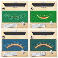 Large-sized Blackjack Poker Tablecloth Desk Mat Anti-slip Durable Rubber Gaming Mats Surface Office Keyboard Mouse Pads