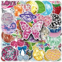 50PCS Disco Ball Self Adhesive Graffiti Stickers Suitable for Handbooks、Luggage、Helmet Decorative Stickers