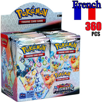 180/360Pcs/Set Pokemon French Card Surging Sparks SCARLET VIOLET 151 Prismatic Evolutions Pokémon Booster Transaction Card