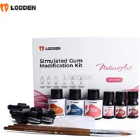 Dental Light Curing Glaze Paste for Removable Dentures on Polymerised Ceramics/Print Resin/PMMA Dental Gum Modification Kit