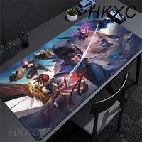 Large Game League of Legends Mouse Pad Gamer Cabinet Keyboard Deskmat Cartoon Arcane Gaming Accessories Computer Xxl Mousepad