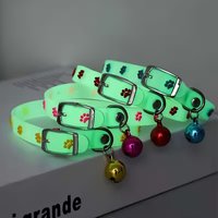 Fluorescent Silicone Pet Collar — Glow-in-the-Dark Collar for Cats and Small Dogs (Ideal for Nighttime Outings)