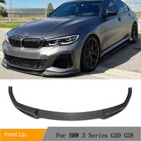 Carbon Fiber Front Bumper Lip Spoiler for BMW 3 Series G20 G28 320i 330i M Sport M340i Front Bumper Splitters Guard 2020-2023