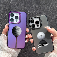 Sport Golf Ball Golf T-TitleisteS Phone Case For IPhone 17 16 15 14 13 12 11 Pro Max Plus Mini IMD Color Silver Shell