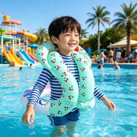 1Pc Inflatable Pool Float Swimming Vest Swim Ring Learning Swimming Vest Summer Water Swim Pool Floating Toys