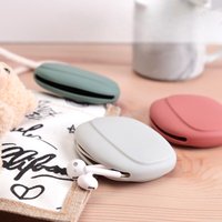 Portable Phone Wired Headphone Storage Case Simplicity Solid Color Wired Headset Storage Box Soft Silcone Cable Line Organizer