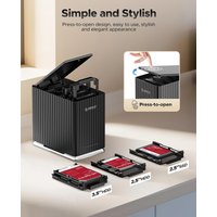ORICO 2 5 Bay USB C Hard Drive Enclosure DAS Enclosure Personal Storage with 12V 4/10A Power Adapter Silent Design Strong Heat