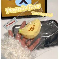 1Pc Taba Squishy toy with Creamy Clay Texture - Plantain Bear shaped to relieve stress - Food grade silicone