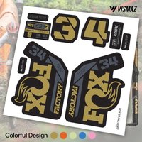 AliExpress NONE VISMAZ 2025 Fork 34 MTB Fork Decal Kit Weatherproof & Fade-Resistant Vinyl Stickers Colorful Design