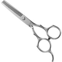 Two-Sided Haircut Scissors 17Cm Stainless Steel Professional Salon Thinning Hairdressing Clippers Hair Cutting Tool for Home