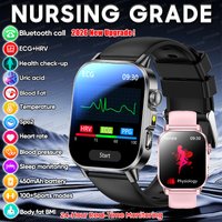 Nouvelle Montre Connectée 2026 ECG+PPG pour la Santé : Analyse Corporelle, Tension Artérielle, Lipides, Acide Urique, Suivi de la Santé Féminine