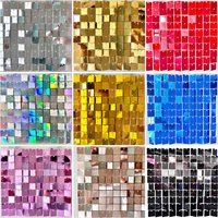 30Pcs/150x180cm Hot Shimmer Wall Panels Shaking Glitter with Wind Party Backdrop for Wedding Birthday Indoor Outdoor Sequin Wall