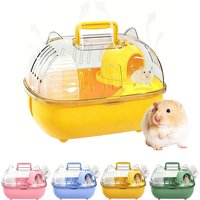 Hamster Cage Transparent Portable Travel Outing Carrier Small Pet Animal Large Luxury Carrier Waterproof Pet Storage Cage