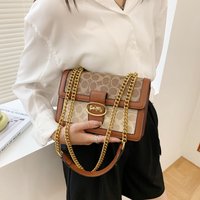 High-End Color Contrast Women's Crossbody Bag Light Luxury Designer Fashionable Underarm Small Versatile Shoulder Bag