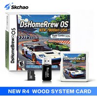 Collection 7800 in 1 Card DsHomeBrew OS Wood System FlashCard For NDS 3DS MD GB GBC FC PCE Vedio Game Card With 64G Memory Card