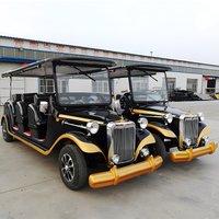 New design for 11 classic vintage cars, 4-wheel 72V electric retro car, suitable for garden electric sightseeing