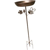 Bird Bath Bowl Vintage Style Housewarming Gift Feeding Station Decorative Tray Birdfeeder for Park Backyard Lawn Yard Patio