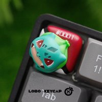Cute Anime Bulbasaur Squirtle Psyduck Keycap Personality Peripheral Birthday Gift Mechanical Keyboard Decoration Single Keycap
