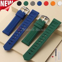 Rubber Silicone Strap 12/14/16/18/19/20/21/22/23/24/26/28mm Watch Band for Omega for Seiko Men's Wrist Bracelet Waterproof Belt