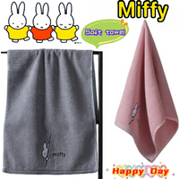 New Miffy rabbit anime peripheral cartoon cute towels for male and female students home soft, comfortable and absorbent towels