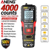 ANENG M129 Intelligent Digital Multimeter Automatic Range NCV Non Contact AC/DC Voltage Resistance Measurement Electrical Meter