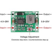 Mini MP1584EN DC-DC Buck Converter Adjustable Power Module 24V To 12V 9V 5V 3V 3A Step-Down Power Module Instead Of LM2596