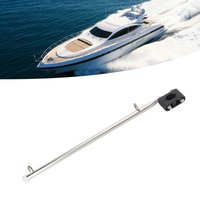 Boat Flag Holder 390mm/15.35in Marine Rail Type Flag Pole Adjustable Stainless Steel for Boats Yachts Sailboats Speedboats