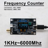 2CH 1K-200M-6000M Digital Frequency Meter 6G RF Frequency Counter Measurement Ham Radio 433M 868M 1.5G 2.4G 5G 5.8GHz SMA Tester image 4
