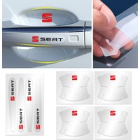 Car Door Handle Anti Scratches Protector Film Decals Stickers For SEAT Mk1 Mk2 Mk3 5f 1p Cupra FR Racing Arona Ateca Altea Arosa