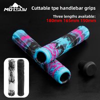 Mountain Bike TPE Handlebar Grips Street BMX Trail XC Downhill Riding Handlebar Covers 150/165/180mm Bicycle Grips