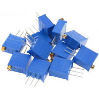 10~50PCS 3296W Potentiometer Precision Adjustable Resistance 100 200 101 201 501 1K 2K 3K 5K 10K 25K 30K 50K 100K 250K 500K 2M