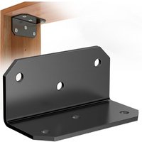 Galvanized L Shaped Corner Brace, Heavy Duty Metal Angle Bracket with Fasteners for Wood Shelves Furniture Cabinet Fence