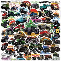 10/25/50pcs Monster Trucks Graffiti Stickers for DIY Kids Stationery Water Bottle Phone Car Motorcycle Skateboard Helmet