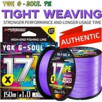 YGK X17 Braid Fishing Line 2026 Abrasion Resistant Thin Diameter Superline Tighter Diamond Braid Zero Stretch for Angling