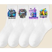 Game Fortnites Mid-Tube Socks Men Women Autumn Winter Breathable Sockings Sport Comfortable Absorb Sweat Male Women Unisex Socks
