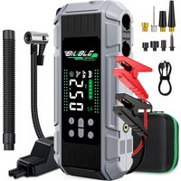 Auto-Starthilfe mit Luftkompressor 3-in-1, 24800mAh, 65W, bidirektionale Ladefunktion, Powerbank für Laptops mit Smart-Klemme und EVA-Aufbewahrungstasche