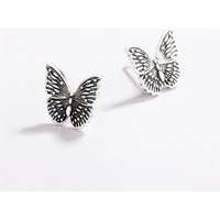 Sole Memory Retro Butterfly Literary Fresh 925 Sterling Silver Fashion Female Stud Earrings EA836