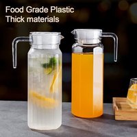 New Transparent Water Bottle Heat-resistant Plastic Juice Cold Water Bottle Large Capacity Drinkware